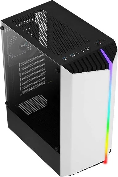 AeroCool Bionic V1, weiß, Glasfenster