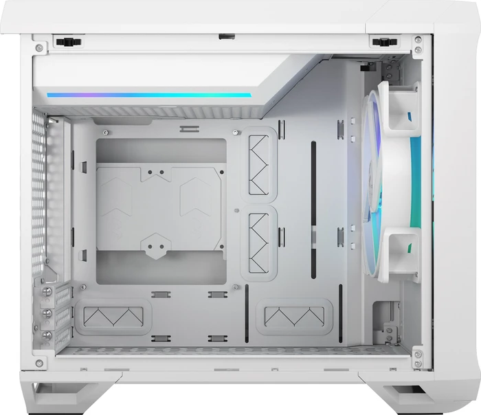 Fractal Design Torrent Nano White RGB TG Clear Tint, Glasfenster, Mini-ITX