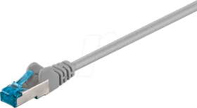 goobay Patchkabel, Cat6a, S/FTP, RJ-45/RJ-45, 1.5m, grau