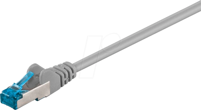 goobay Patchkabel, Cat6a, S/FTP, RJ-45/RJ-45, 1.5m, grau