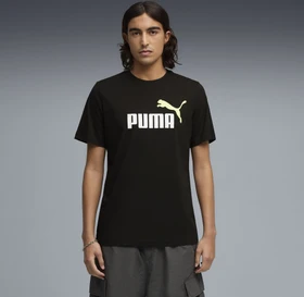 Puma Essentials 2 Colour No. 1 Logo T-Shirt kurzarm puma black/apple spritz (Herren)