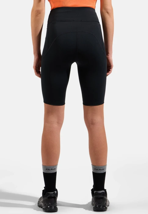 Odlo Ascent Tights Laufhose kurz schwarz (Damen)