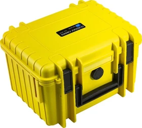 B&W International Outdoor Case Typ 2000 Koffer gelb mit Schaumstoffeinsatz