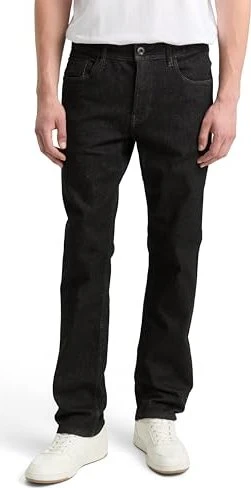 Tom Tailor Marvin Straight mit Superstretch Jeans clean rinsed black denim (Herren)