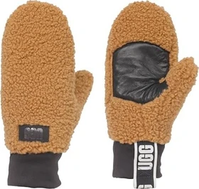 UGG UGGfluff Mitten With Logo Tape Handschuhe chestnut (Damen)