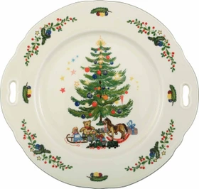 Seltmann Weiden Marie-Luise Weihnachten 43607 Kuchenplatte mit Griff 27cm
