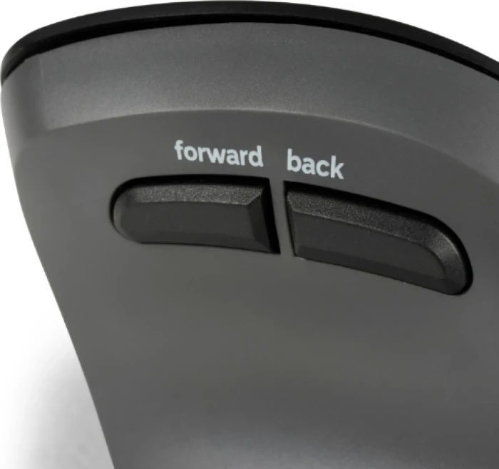BakkerElkhuizen PRF Pro 3-Mode Vertical Mouse, grau/schwarz, USB/Bluetooth