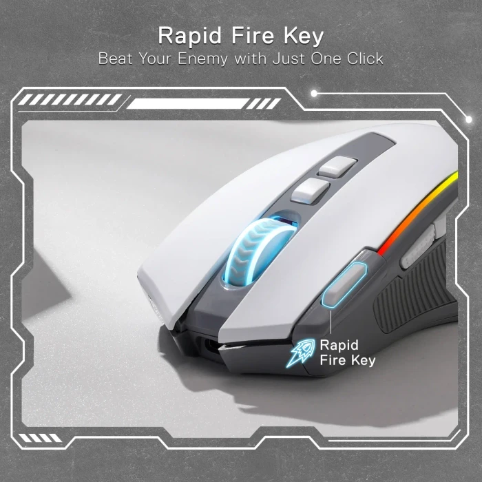 Redragon Predator M612 Pro RGB, weiß/grau, USB