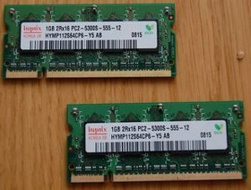 SK hynix SO-DIMM 1GB, DDR2-667, CL4 (HYMP512S64CP8-Y5)