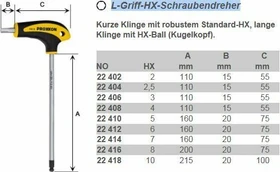 Proxxon Innensechskant Schraubendreher, 8x200mm