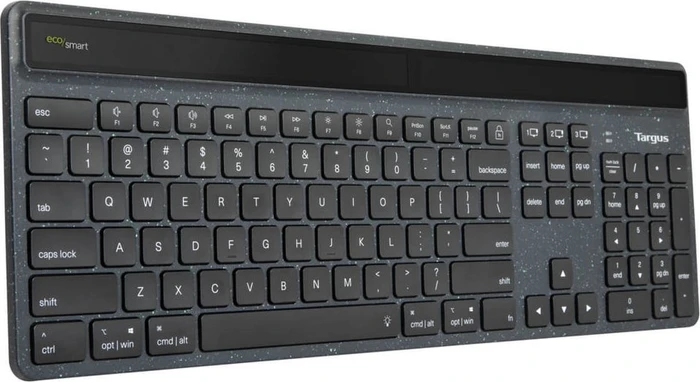 Targus EcoSmart Solar Keyboard, schwarz, Bluetooth, UK