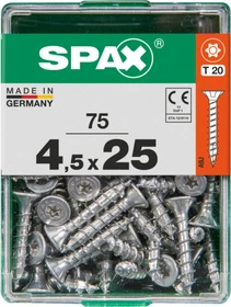 Spax WIROX A9J 4CUT T-STAR plus T20 Universalschraube, 4.5x25mm, 75 Stück