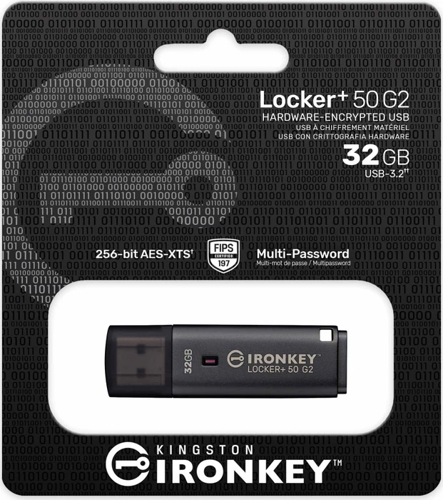 Kingston IronKey Locker+ 50 G2 32GB, USB-A, USB 3.2 Gen 1×1