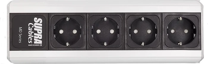 Supra Cables LoRad MD04-EU MK3 mit Netzfilter, 4-fach, silber/schwarz