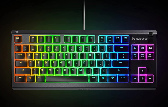 SteelSeries Apex 3 TKL, schwarz, LEDs RGB, USB, DE