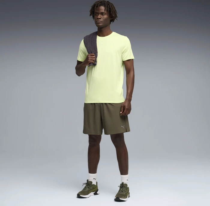 Puma TAD Essentials Funktionsshirt kurzarm apple spritz heather (Herren)