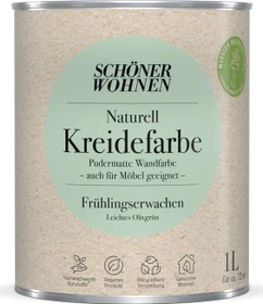 Schöner Wohnen Naturell Kreidefarbe innen frühlingserwachen leichtes olivgrün, 1l