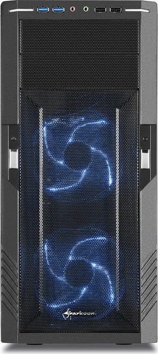 Sharkoon T28 blau, Acrylfenster