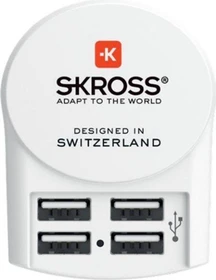 Skross Euro USB Charger (4xA) weiß