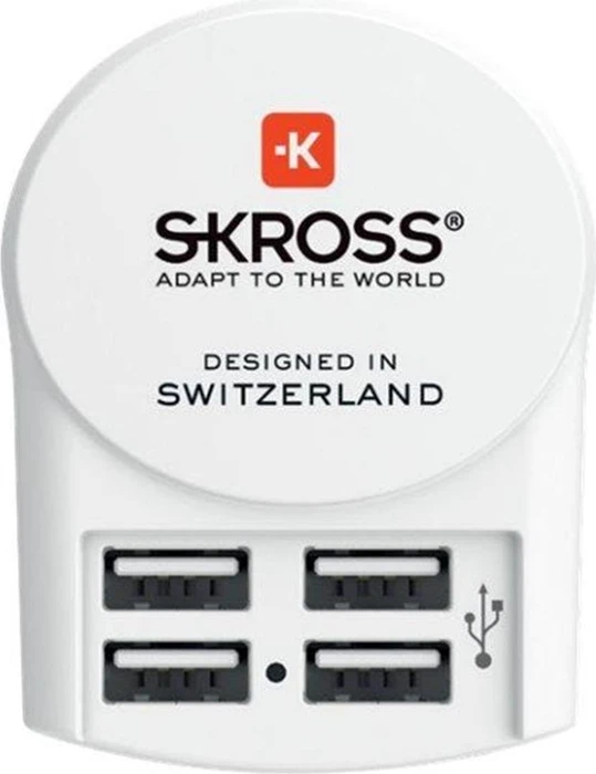 Skross Euro USB Charger (4xA) weiß