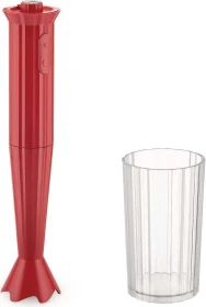 Alessi Plissé Stabmixer rot