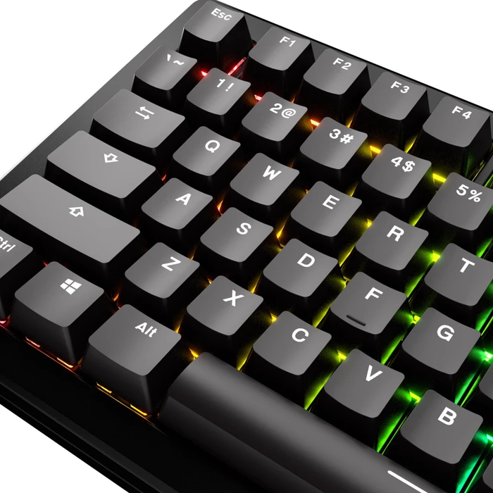 Glorious GPBT Basics Keycaps, Kunststoff (PBT), Classic Black, schwarz, 130 Tasten, ANSI-US