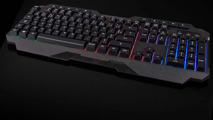 Nedis Gaming Tastatur, LEDs RGB, schwarz, USB, FR