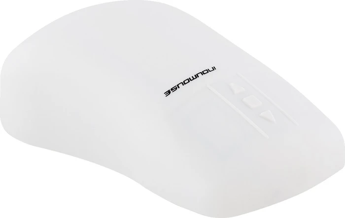 GETT KH25201 InduMouse Pro, auf Glas funktionierende Silikon-Hygiene-Maus, weiß, IP68, USB