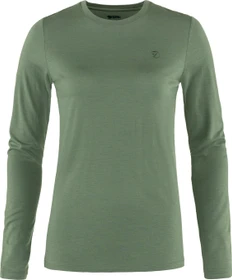 Fjällräven Abisko Wool Funktionsshirt langarm patina green (Damen)