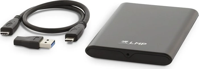 LMP DataMobile Festplattengehäuse, schwarz, 2.5", USB-C 3.1