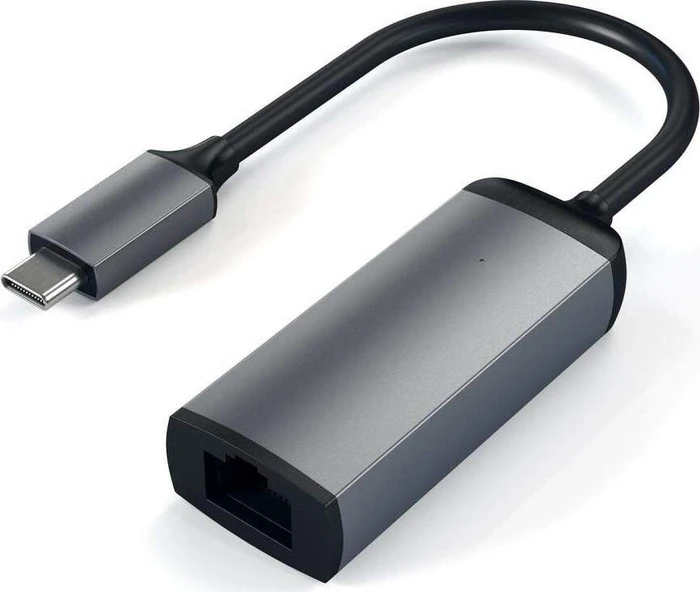 Satechi Gigabit Ethernet Adapter LAN-Adapter, Space Gray, USB-C 3.0 [Stecker]