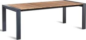 Best Freizeitmöbel Langreo Ausziehtisch 269x100cm anthrazit/teak