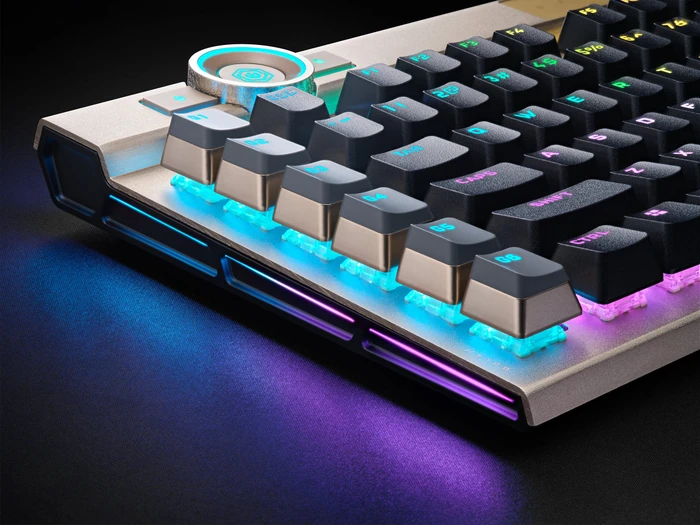 Corsair Gaming K100 RGB Midnight Gold, Corsair OPX, USB, US
