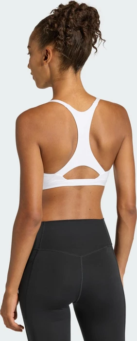 adidas Optime Essentials Light-Support Sport-BH weiß (Damen) (JN3491) – Bild 2 von 6