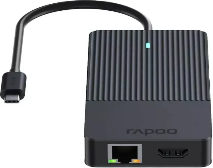 Rapoo UCM-2006 12-in-1 Multiport Adapter, 1x USB-C 3.0 [Stecker]