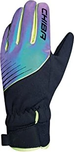 Chiba Waterproof Fahrradhandschuhe rainbow reflex/schwarz (Junior)