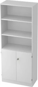 Hammerbacher Schrank 5OH V6770, Streifengriff, grau/grau, Aufbewahrungskombination