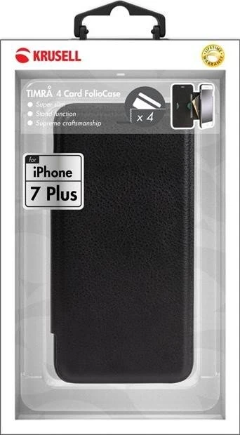 Krusell Timrå 4 Card FolioCase für Apple iPhone 7 Plus schwarz
