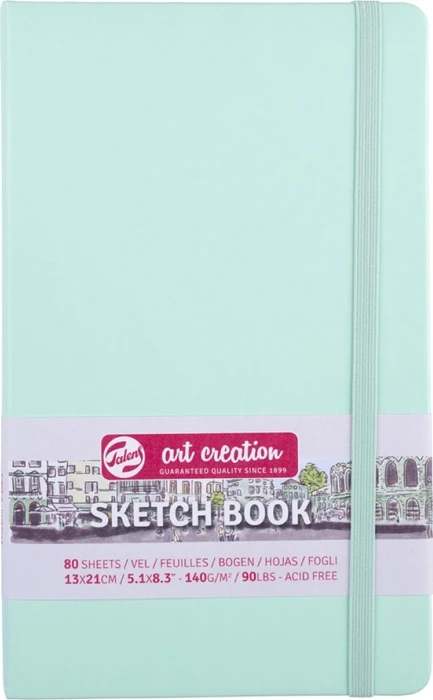 Royal Talens Skizzenbuch fresh mint, 120x120mm, glatt, 80 Blatt
