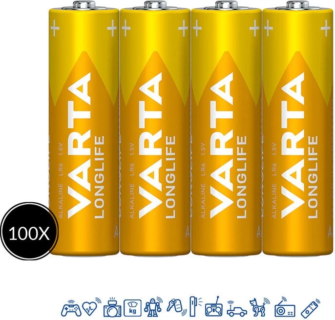 Varta Longlife Mignon AA, 4er-Pack