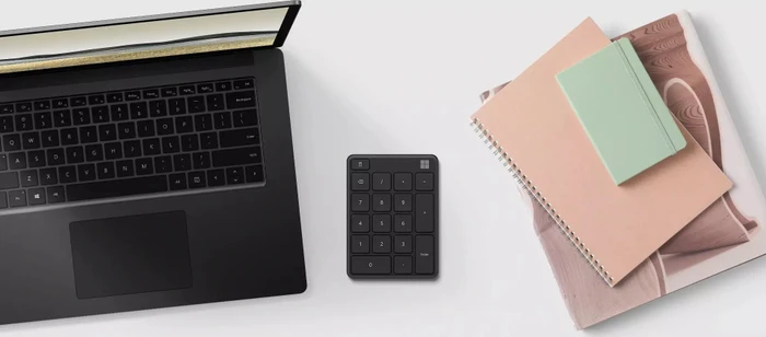 Microsoft Wireless Number Pad, Mattschwarz, Bluetooth
