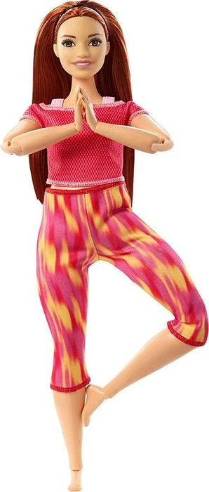 Mattel Barbie - Made to Move curvy rotes Haar