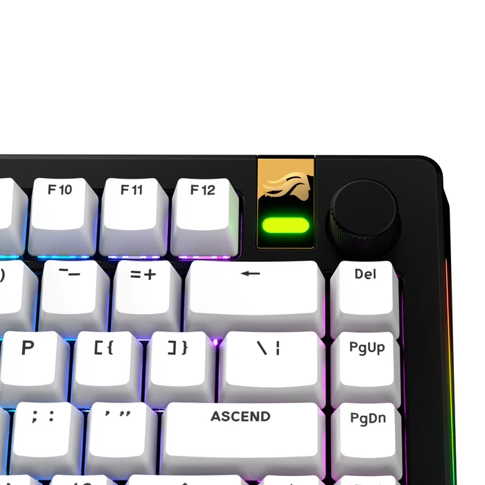 Glorious GPBT Basics Keycaps, Kunststoff (PBT), Classic White, weiß, 130 Tasten, ANSI-US