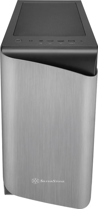 SilverStone Seta A1 Silver, silber, Glasfenster