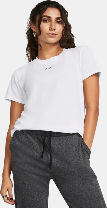 Under Armour Rival Core Funktionsshirt kurzarm weiß/schwarz (Damen)