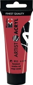 Marabu Artist Acryl Acrylfarbe, karminrot, 22ml
