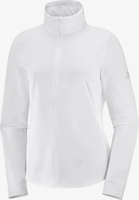 Salomon Essential Lightwarm Fleece Jacke weiß (Damen)