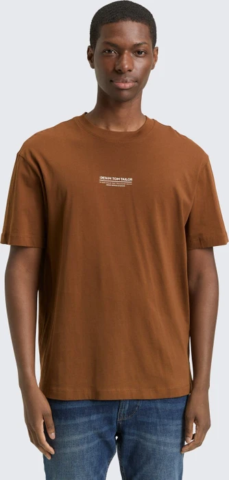 Tom Tailor Relaxed Fit aus Baumwolle T-Shirt kurzarm golden clay (Herren)