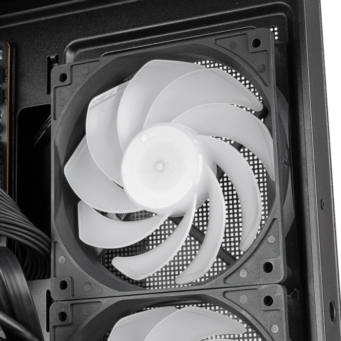 SilverStone Lucid 05, schwarz, Glasfenster