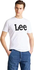 Lee Wobbly Logo T-Shirt kurzarm weiß (Herren)